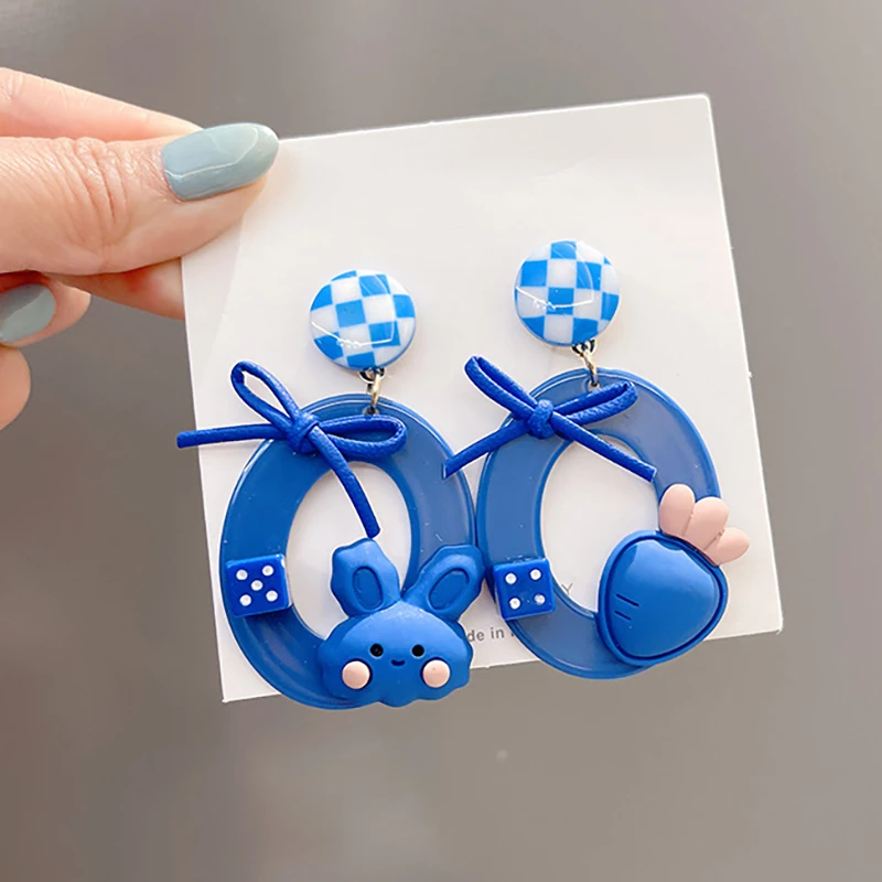 INS Design Radish Rabbit Earring for Women Cute Asymmetric Earring Stud Young Girl Korean Fashion Jewelry Accessories Pendientes
INS Design Radish Rabbit Earring for Women Cute Asymmetric Earring Stud Young Girl Korean Fashion Jewelry Accessories Pendientes