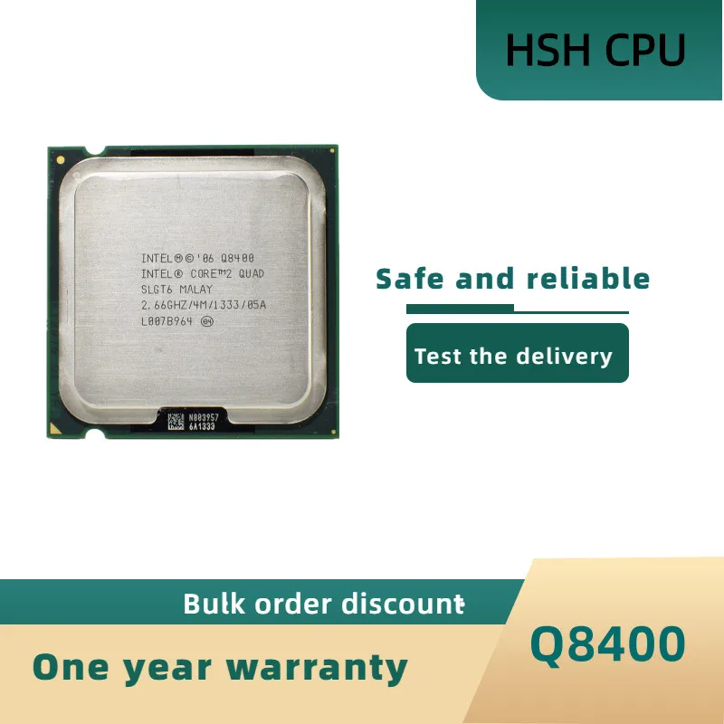 Процессор Intel Core 2 Quad, Q8400, 2,6 ГГц, 4 ядра, 4 потока, 4M, 95 Вт, ЦПУ LGA 775
Процессор Intel Core 2 Quad, Q8400, 2,6 ГГц, 4 ядра, 4 потока, 4M, 95 Вт, ЦПУ LGA 775