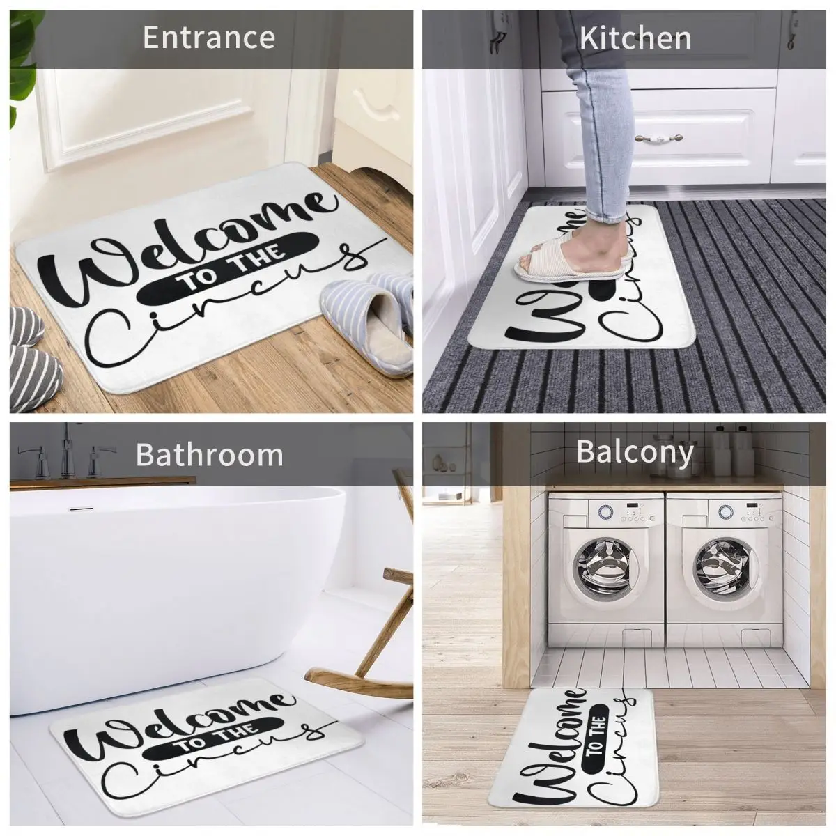Bath Mat Welcome To The Circus Doormat Decor 3D Rug Carpet Doormat Anti-slip Entrance Living Room Home Kitchen Bathroom Porch
Bath Mat Welcome To The Circus Doormat Decor 3D Rug Carpet Doormat Anti-slip Entrance Living Room Home Kitchen Bathroom Porch