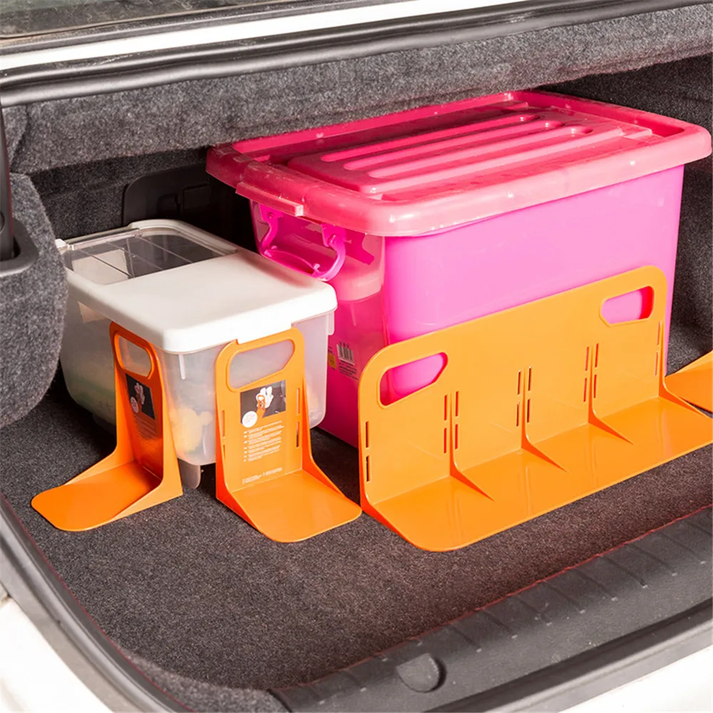 

Практичный органайзер для автомобиля, оранжевый органайзер для хранения в багажнике автомобиля, универсальный держатель для багажника автомобиля, Прочный полипропиленовый