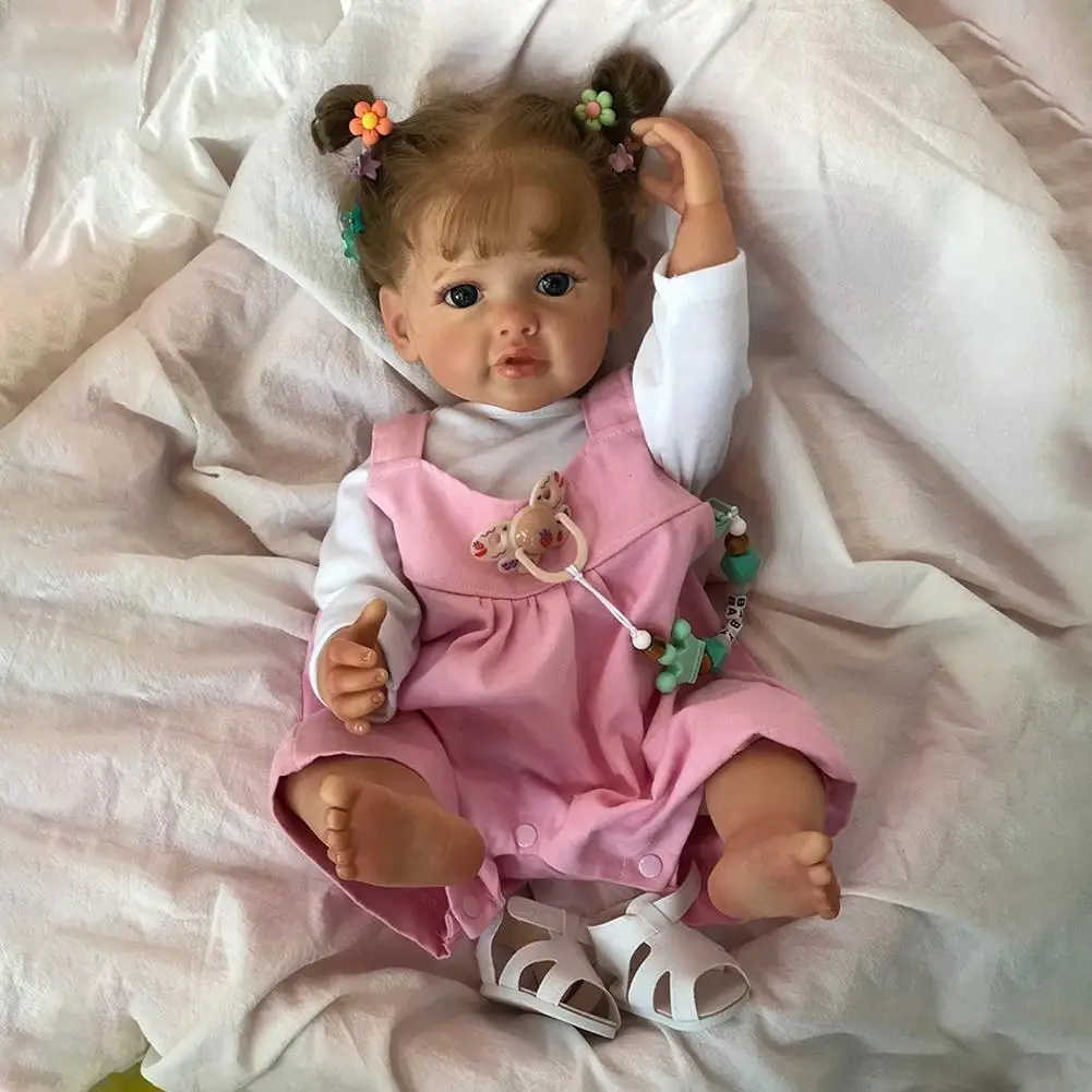 55CM Reborn Doll Lifelike Silicone Waterproof Toddler Girl Doll Princess Soft High Quality Genesis Hand Painted Dolls Gift 
55CM Reborn Doll Lifelike Silicone Waterproof Toddler Girl Doll Princess Soft High Quality Genesis Hand Painted Dolls Gift