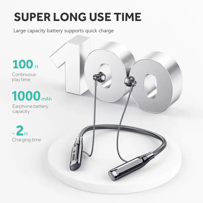 100 Hours Endurance Wireless Headphones Bass In-ear Headphone Earphone Music Sport Earbuds with Mic Stereo
100 Hours Endurance Wireless Headphones Bass In-ear Headphone Earphone Music Sport Earbuds with Mic Stereo