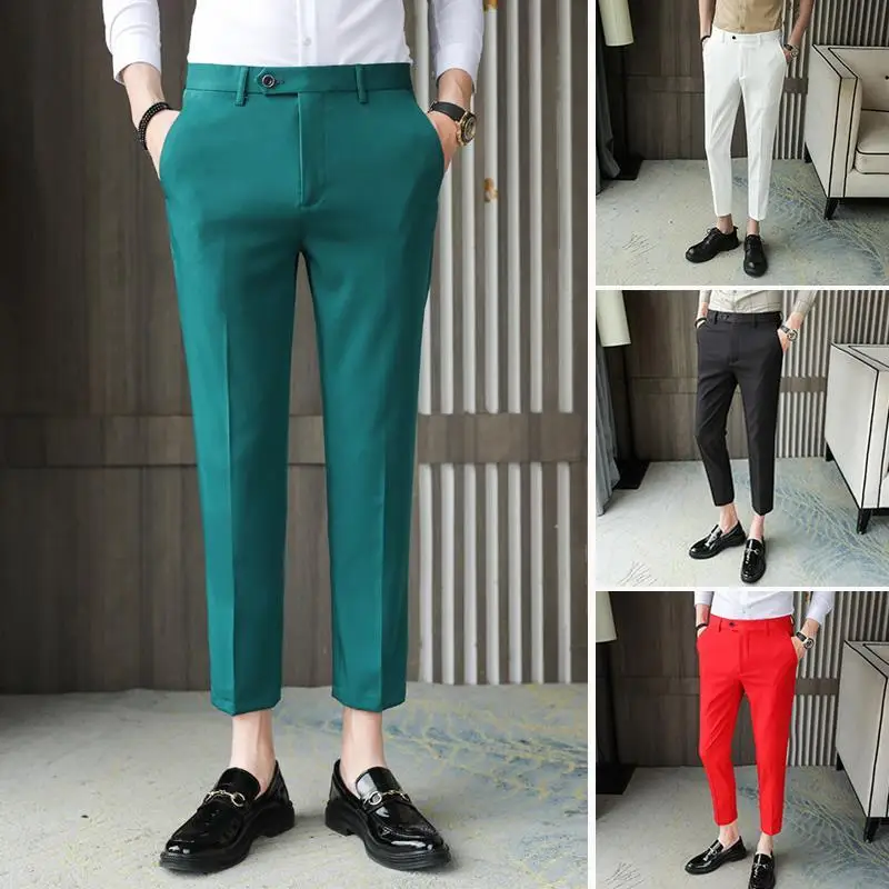 Summer 2023 Men Pants Korean Fashion Slim Fit Men Casual Ankle Length Pants Streetwear Men High Quality Dress Suit Pant Man H54
Summer 2023 Men Pants Korean Fashion Slim Fit Men Casual Ankle Length Pants Streetwear Men High Quality Dress Suit Pant Man H54