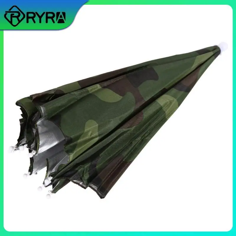 

Portable Foldable Umbrella Fishing Umbrella Handsfree Umbrella For Fishing Hiking Outdoor Camping Fishing Hat Headwear Umbrella