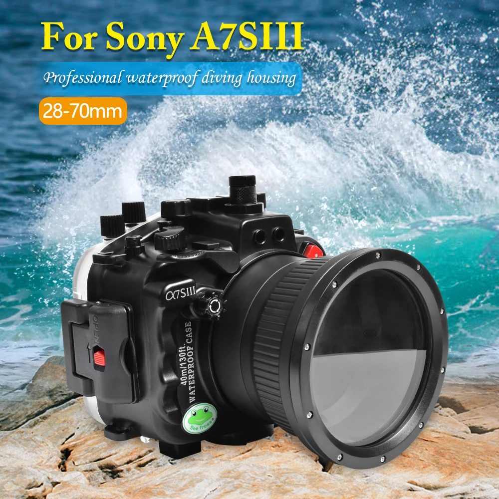 IPX8 Waterproof Underwater 40m/130fit Drifting Surfing Swimming Case Waterproof Diving Housing For Sony A7 SIII
IPX8 Waterproof Underwater 40m/130fit Drifting Surfing Swimming Case Waterproof Diving Housing For Sony A7 SIII