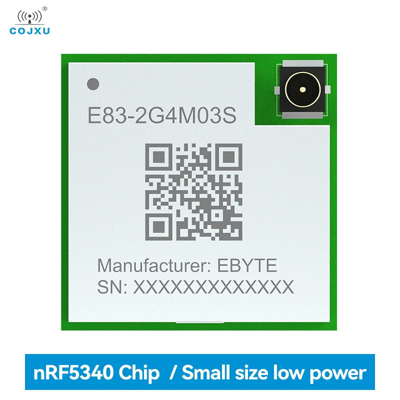 NRF5340 беспроводной сетчатый Bluetooth-модуль COJXU E83-2G4M03S IPEX двухъядерный с низким энергопотреблением SMD Bluetooth-модуль небольшого размера
NRF5340 беспроводной сетчатый Bluetooth-модуль COJXU E83-2G4M03S IPEX двухъядерный с низким энергопотреблением SMD Bluetooth-модуль небольшого размера