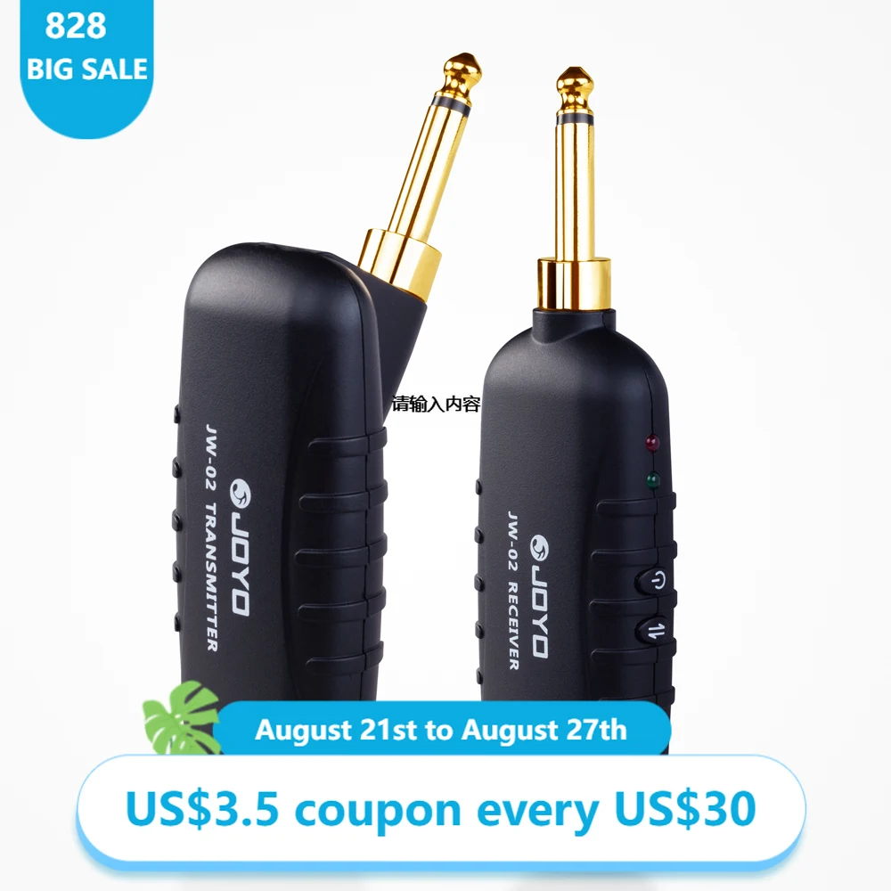 JW-02 Black 5.8GHz Wireless System Transmitter Receiver Electric Guitar Bass Convenient Rechargeable Guitar Digital Receiver
JW-02 Black 5.8GHz Wireless System Transmitter Receiver Electric Guitar Bass Convenient Rechargeable Guitar Digital Receiver