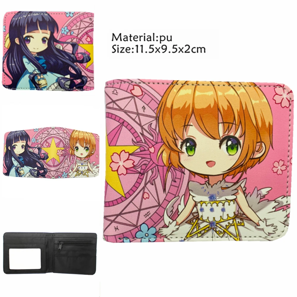 Anime Cardcaptor Sakura PU Wallet Kinomoto Sakura Bifold Photo Card Holder Student Coin Bag Leather Teenager Short Purses Gifts
Anime Cardcaptor Sakura PU Wallet Kinomoto Sakura Bifold Photo Card Holder Student Coin Bag Leather Teenager Short Purses Gifts