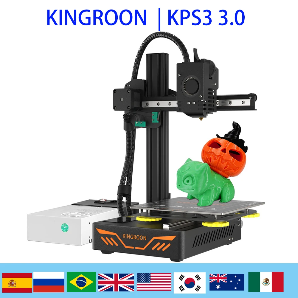KINGROON KP3S 3.0 FDM 3D printer Upgraded DIY Printing Size 180*180*180mm Entry-level mute
KINGROON KP3S 3.0 FDM 3D printer Upgraded DIY Printing Size 180*180*180mm Entry-level mute