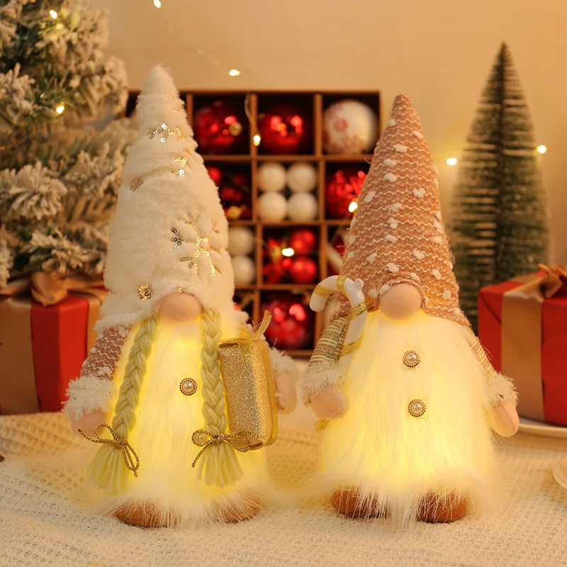 Christmas Decoration Supplies Sequined Plush Faceless Doll with Light Luminous Rudolf Doll Window Decoration, Christmas Supplies
Christmas Decoration Supplies Sequined Plush Faceless Doll with Light Luminous Rudolf Doll Window Decoration, Christmas Supplies