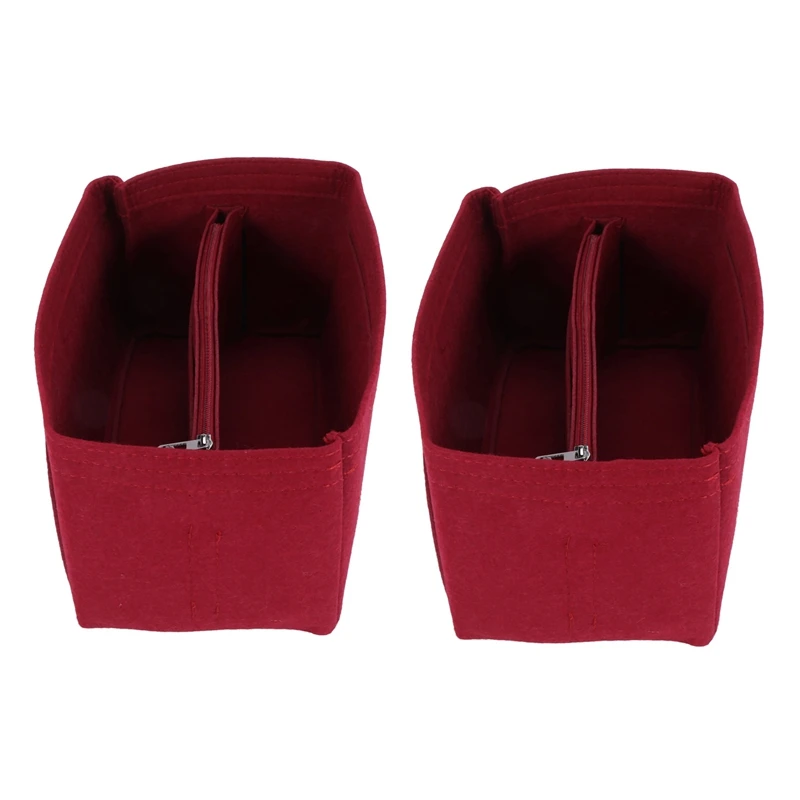 2X Makeup Bag Cosmetic Cases Felt Bag Organizer Insert Cosmetic Bags Makeup Case Handbags Organizer Red L
2X Makeup Bag Cosmetic Cases Felt Bag Organizer Insert Cosmetic Bags Makeup Case Handbags Organizer Red L