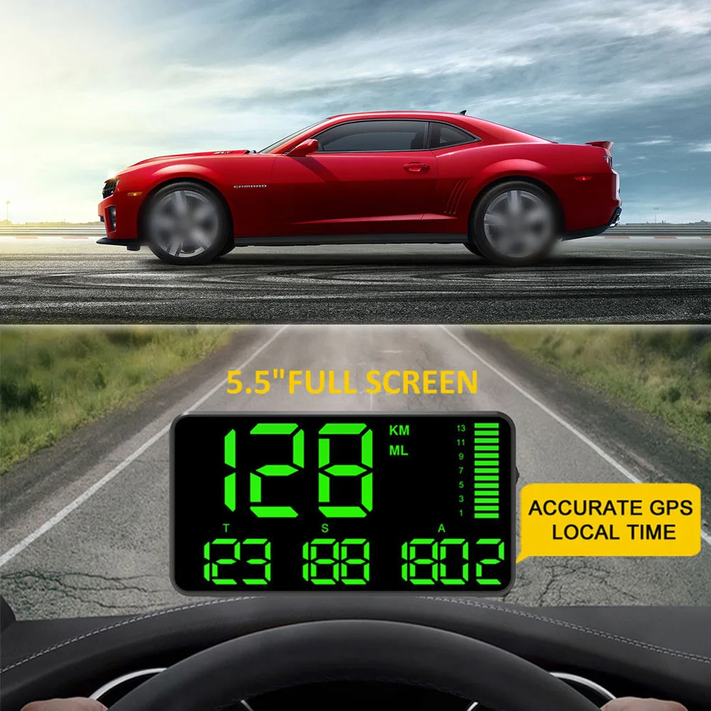 Car Hud Head Up Display Digital GPS Speedometer Windshield Projector Alarm Car Electronic Accessories
Car Hud Head Up Display Digital GPS Speedometer Windshield Projector Alarm Car Electronic Accessories