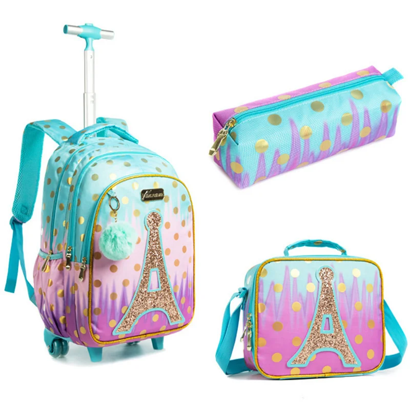 3 In 1 School Children's Backpack With Wheels Kids Wheeled School Bag Teenagers Girls Canvas Backpack Travel Trolley Bags
3 In 1 School Children's Backpack With Wheels Kids Wheeled School Bag Teenagers Girls Canvas Backpack Travel Trolley Bags