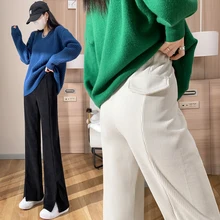 Autumn Korean Fashion Trousers Womens New Flare Warm Clothing Women Pants High Waist Winter Clothes for Women Slacks Streetwear
