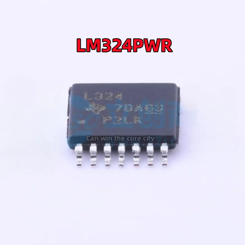 100 pieces Original spot LM324PWR L324 TSSOP-14 patch 14-foot four-way operational amplifier chip
100 pieces Original spot LM324PWR L324 TSSOP-14 patch 14-foot four-way operational amplifier chip