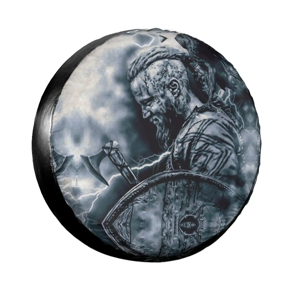 

Custom Ragnar Lothbrok Vikings Spare Tire Cover for Jeep Honda Viking King Car Wheel Protectors 14"15" 16 "17" Inch