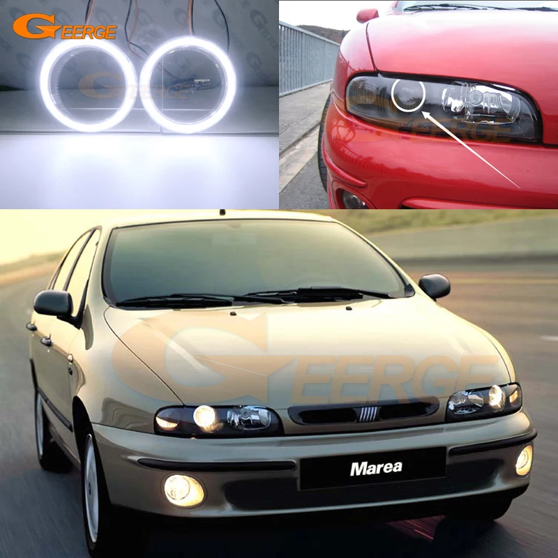 For Fiat Marea 185 1996-2002 projector headlight Excellent Ultra bright COB led angel eyes kit halo rings Light
For Fiat Marea 185 1996-2002 projector headlight Excellent Ultra bright COB led angel eyes kit halo rings Light