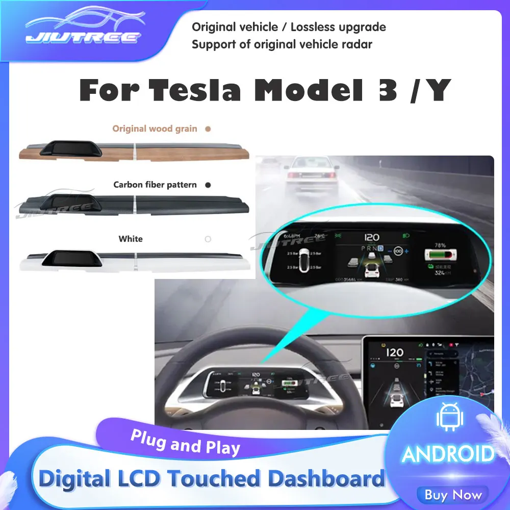 Для Tesla Model 3 Y 2019-2021 цифровой ЖК сенсорный приборной панели виртуальный инструмент кластер GPS сенсорный экран центральный спидометр
Для Tesla Model 3 Y 2019-2021 цифровой ЖК сенсорный приборной панели виртуальный инструмент кластер GPS сенсорный экран центральный спидометр