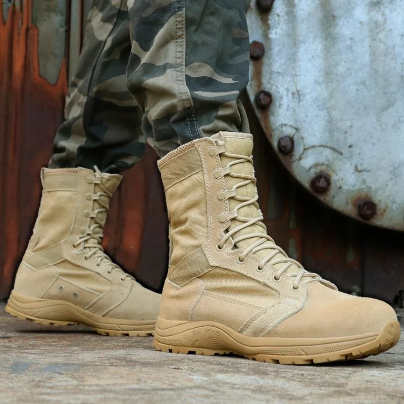 2023 New Arrival Army Military Boots For Men Anti-Slip Tactical Training Mens Luxury Brand Combat Boots Man Rubber Outdoor Boots
2023 New Arrival Army Military Boots For Men Anti-Slip Tactical Training Mens Luxury Brand Combat Boots Man Rubber Outdoor Boots