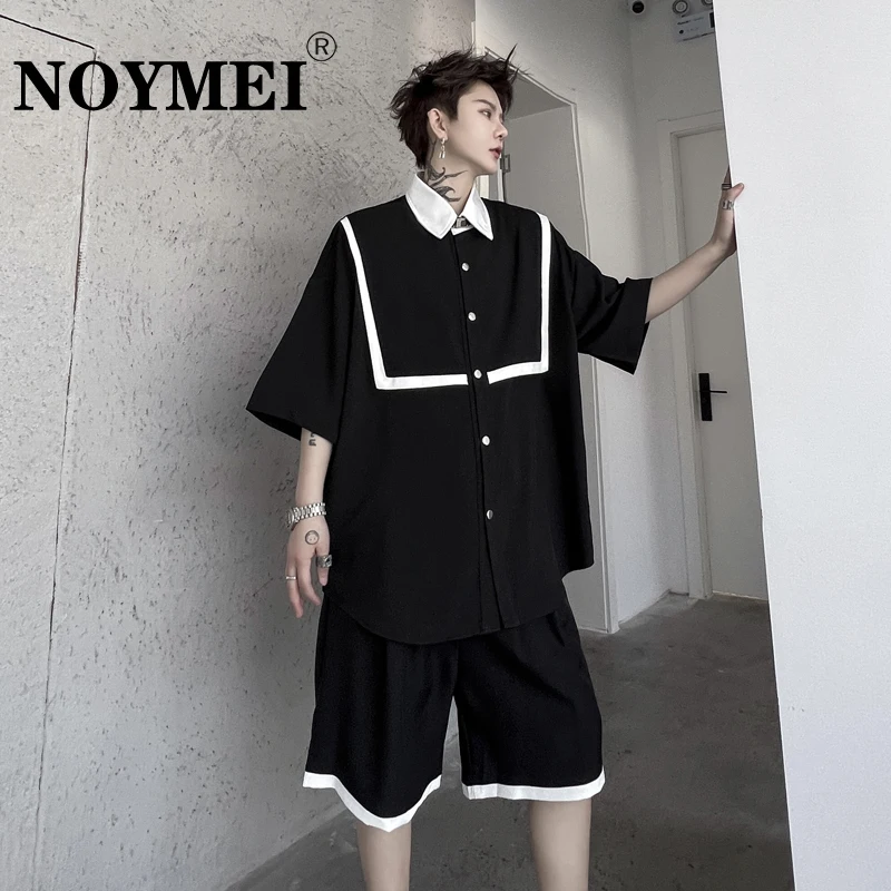 NOYMEI Half Sleeve Shirt 2023 Summer All-match Contrast Color Casual Shorts Men's Set Fashion Turn-down Collar Fashion WA909
NOYMEI Half Sleeve Shirt 2023 Summer All-match Contrast Color Casual Shorts Men's Set Fashion Turn-down Collar Fashion WA909