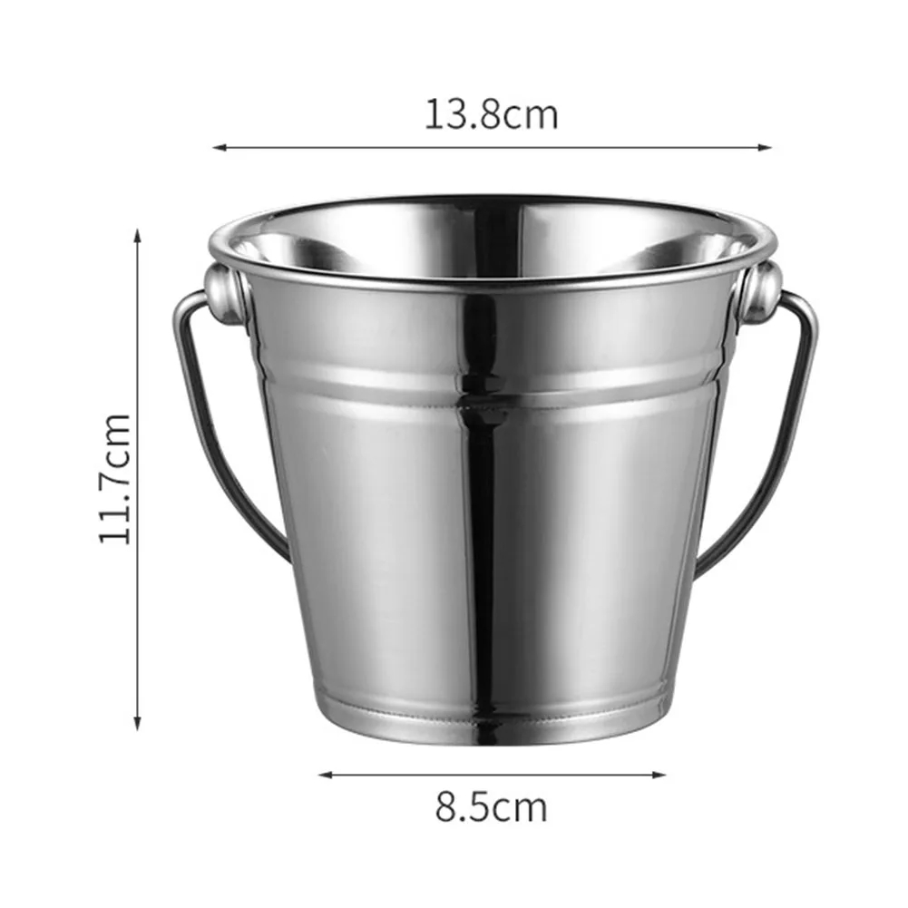 Bar Tools For Wine Ice Champagne Juice Snacks Ice Bucket Sturdy Handle Chiller Cooler Portable Stainless Steel
Bar Tools For Wine Ice Champagne Juice Snacks Ice Bucket Sturdy Handle Chiller Cooler Portable Stainless Steel