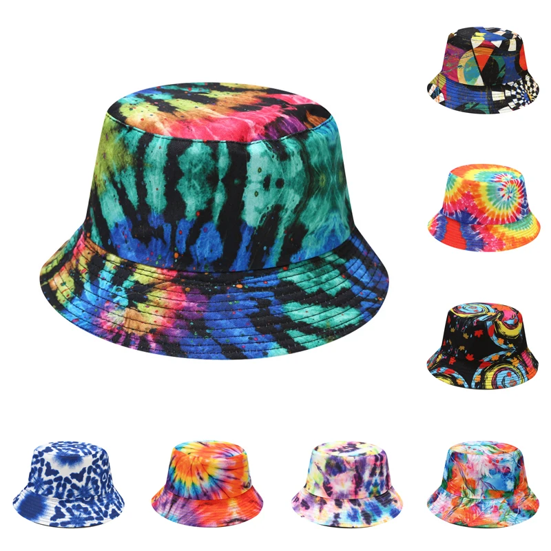 Women's Tie Dye Gradient Bucket Hat Men Bob Double-Sided Panama Fashion Hip Hop Caps Foldable Beach Sun Fishing Fisherman Hat
Women's Tie Dye Gradient Bucket Hat Men Bob Double-Sided Panama Fashion Hip Hop Caps Foldable Beach Sun Fishing Fisherman Hat