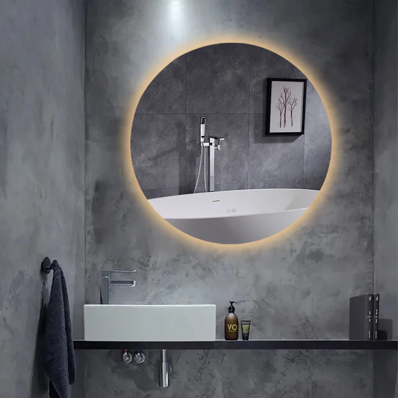 Smart Round Full Height Bathroom Wall Mirror Decorative Cosmetic Home Room Decor Mirror with Light Miroir Mural Vanity Mirror
Smart Round Full Height Bathroom Wall Mirror Decorative Cosmetic Home Room Decor Mirror with Light Miroir Mural Vanity Mirror