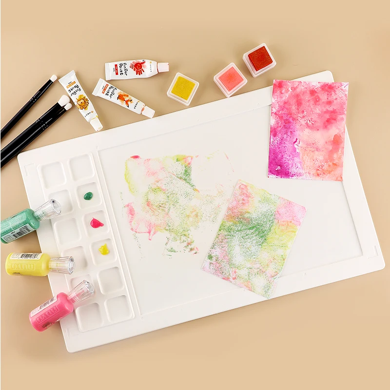 Water Media Mat Non-Stick Silicone Craft Mat For Painting Ink Blending Watercoloring Stamping Crafting Tool 40x50cm /27.3x43.8cm
Water Media Mat Non-Stick Silicone Craft Mat For Painting Ink Blending Watercoloring Stamping Crafting Tool 40x50cm /27.3x43.8cm