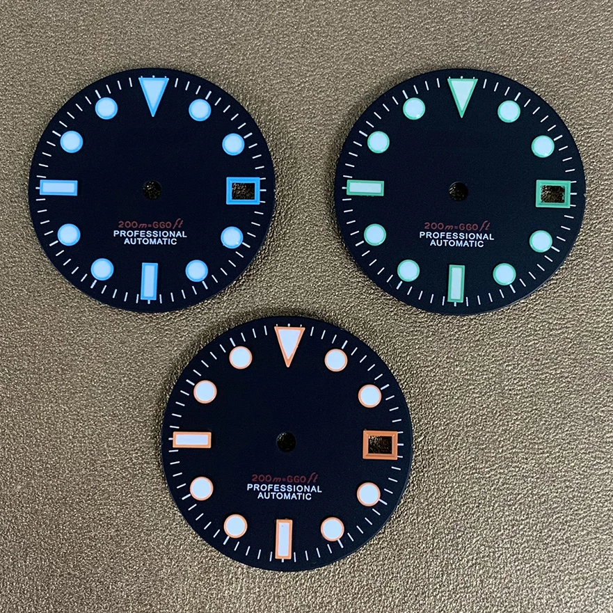 S Black-faced Watch Dial Accessories Modified with 28.5mm Green Luminous for The NH35 NH36 Movement Watch Accessories
S Black-faced Watch Dial Accessories Modified with 28.5mm Green Luminous for The NH35 NH36 Movement Watch Accessories