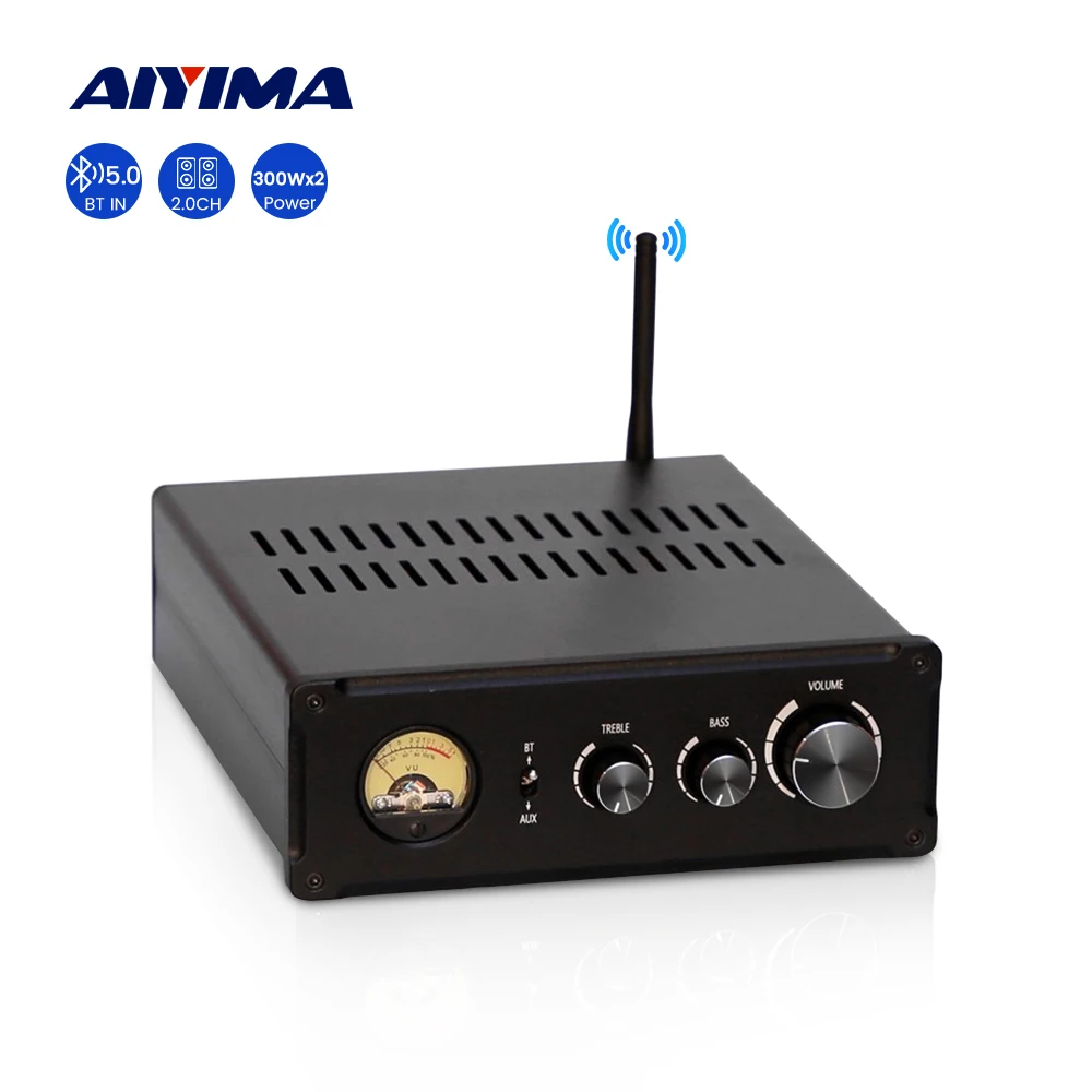 

Усилитель мощности AIYIMA TPA3255, усилитель мощности Bluetooth 5,0, усилители QCC3034 APTX класса D, усилитель звука динамика, домашний усилитель звука 300Wx2
