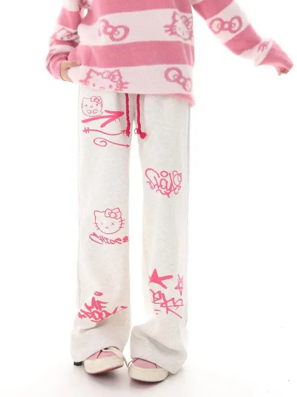 Новые Брюки Kawaii Cute Sanrio Hellokittys креативные Y2K свободные удобные Мультяшные прямые брюки подарок на день рождения
Новые Брюки Kawaii Cute Sanrio Hellokittys креативные Y2K свободные удобные Мультяшные прямые брюки подарок на день рождения