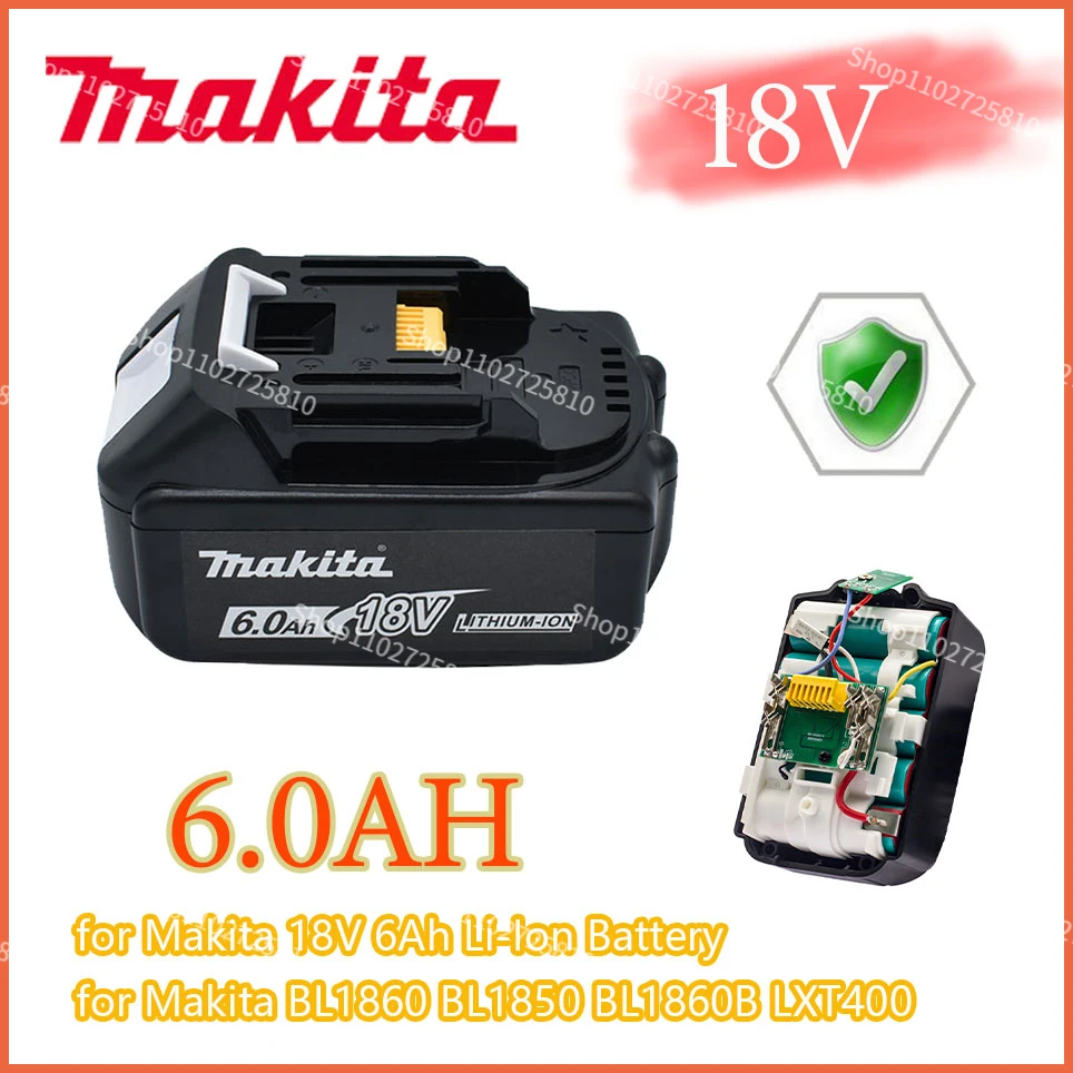Makita 18V for makita bl1850B li-ion battery 18v 6.0Ah BL1840B BL1860 BL1890 BL1815 BL1830 BL1835 Cordless Drills battery LXT400
Makita 18V for makita bl1850B li-ion battery 18v 6.0Ah BL1840B BL1860 BL1890 BL1815 BL1830 BL1835 Cordless Drills battery LXT400