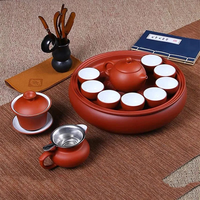 Ceramic Purple Sand Tea Set Magnetic Kungfu Matcha Gaiwan Tea Set Luxury Travel Ceremony Juego De Tazas Kitchen Cookware MZY
Ceramic Purple Sand Tea Set Magnetic Kungfu Matcha Gaiwan Tea Set Luxury Travel Ceremony Juego De Tazas Kitchen Cookware MZY