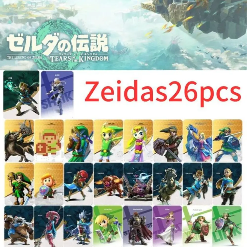 38pcs Zelda Amiibo The Legend of Zelda:Tears of The Kingdo Zelda Ghost God Sword Equipment Crossover Card Switch NFC Game Chip
38pcs Zelda Amiibo The Legend of Zelda:Tears of The Kingdo Zelda Ghost God Sword Equipment Crossover Card Switch NFC Game Chip
