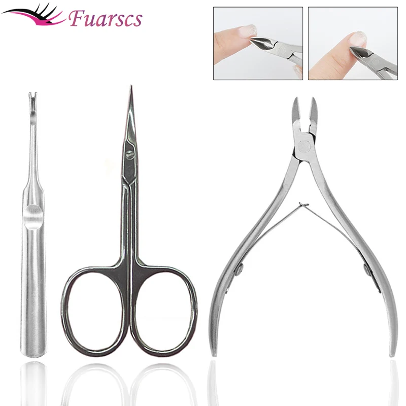 Cuticle Nippers Nail Cuticle Scissors Stainless Steel Nail Clippers Trimmer Dead Skin Pusher Nail Fork Manicure Nail Art Tool 
Cuticle Nippers Nail Cuticle Scissors Stainless Steel Nail Clippers Trimmer Dead Skin Pusher Nail Fork Manicure Nail Art Tool