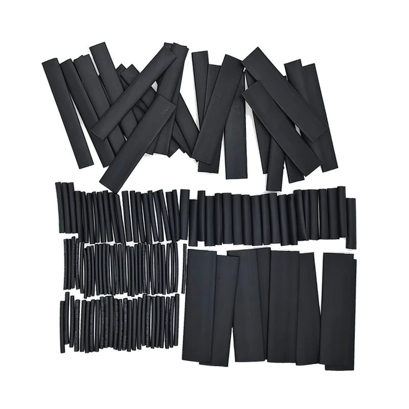 127 pcs Polyolefin Heat Shrinkable Tube Assortment Kit Wire Cable Insulation Sleeving Waterproof Heat Shrinkage Tubing 2:1 Black
127 pcs Polyolefin Heat Shrinkable Tube Assortment Kit Wire Cable Insulation Sleeving Waterproof Heat Shrinkage Tubing 2:1 Black