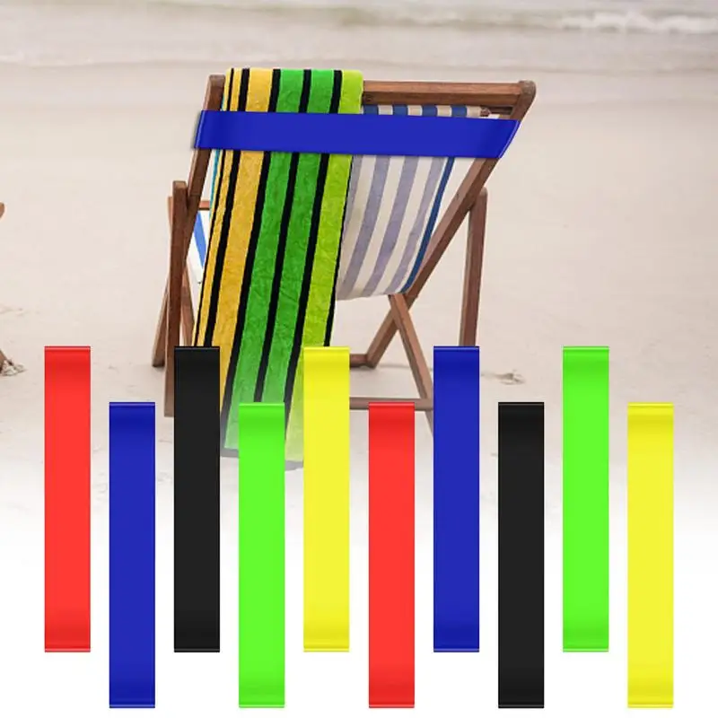 10pcs Beach Towel Strap Towel Bands Beach Chair Towel Clip Elastic Towel Bands Colorful Vacation Accessories Seaside Resistance
10pcs Beach Towel Strap Towel Bands Beach Chair Towel Clip Elastic Towel Bands Colorful Vacation Accessories Seaside Resistance