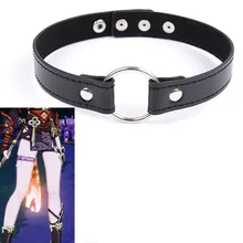 Fetish Punk Suspender Belt Neck Collar Ring Restraint bdsm Slave harness bondage Game Toys for women man Couples