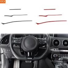 Auto Dashboard Panel Decorative Strip Real Carbon Fiber Sticker Cover Trim For Kia Stinger 2019-2023 Car Interior Accessories