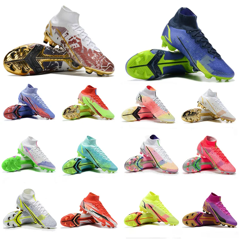 Men Soccer Shoes SG Superfly VIII Elite SG PRO Anti Training Outdoor Football Boots High Ankle Cleats
Men Soccer Shoes SG Superfly VIII Elite SG PRO Anti Training Outdoor Football Boots High Ankle Cleats
