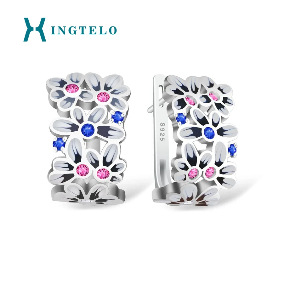 XINGTELO 925 Sterling Silver Earrings for Women Hollow Flower Enamel Cubic Zirconia Stud Earrings Party Jewelry Gifts for Girls
XINGTELO 925 Sterling Silver Earrings for Women Hollow Flower Enamel Cubic Zirconia Stud Earrings Party Jewelry Gifts for Girls