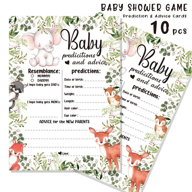 H37A Baby Predictions and Advice Cards 10 Sheet Cardstock Thick & Sturdy Perfect Keepsake for Fresh Mommy Daddy Party Favor
H37A Baby Predictions and Advice Cards 10 Sheet Cardstock Thick & Sturdy Perfect Keepsake for Fresh Mommy Daddy Party Favor