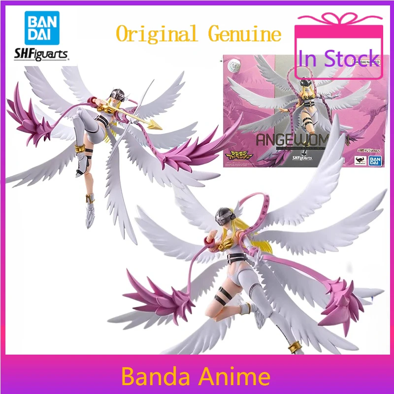 В наличии Bandai оригинальная фигурка Digimon Adventure Angewomon SHF аниме модель игрушки