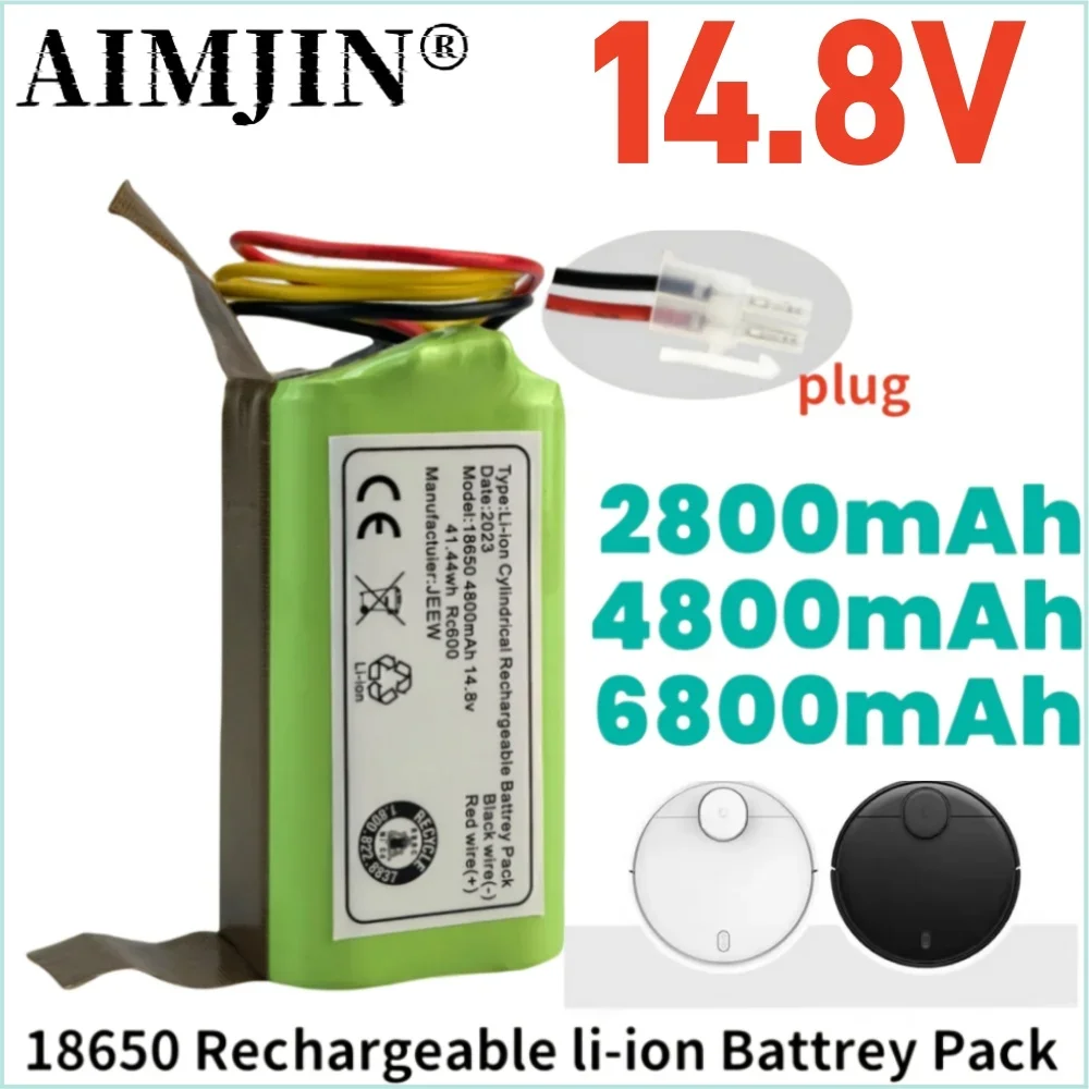 Новый литий-ионный аккумулятор 14 8 В 2800/4800/6800 мАч для робота-пылесоса Airrobo P20