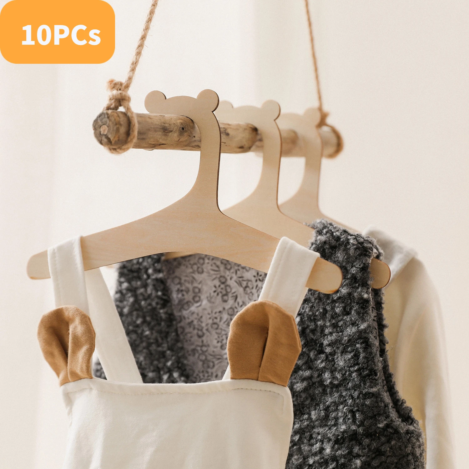 10PCs Wooden Hangers for Baby Clothes DIY Creative Room Decor Kids Clothing Drying Storage Wardrobe Organizer Home Storage Rack
10PCs Wooden Hangers for Baby Clothes DIY Creative Room Decor Kids Clothing Drying Storage Wardrobe Organizer Home Storage Rack