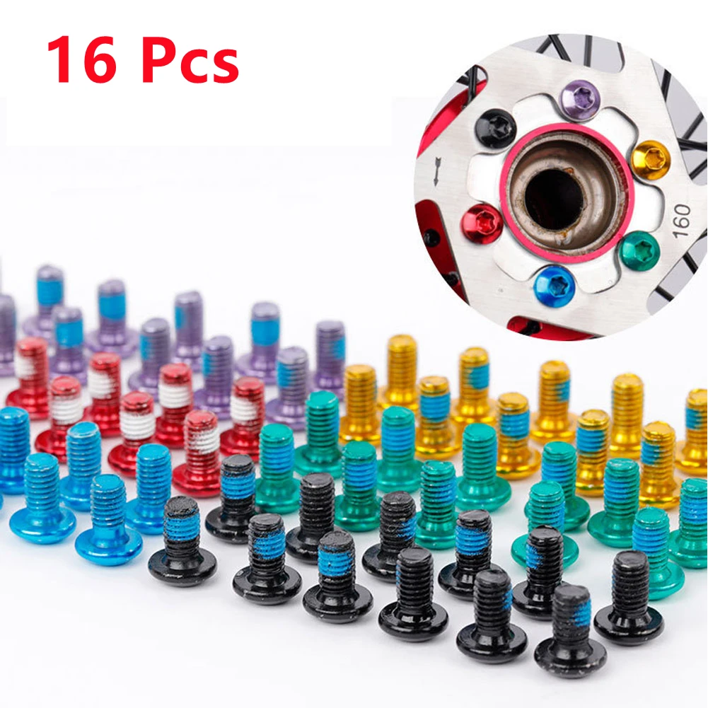 16Pcs/set T25 MTB Bike Stainless Brake Disc Brake Rotor Bolts Mountain Bicycle Disc Fixing Screws M5x9mm Cycling Accessories
16Pcs/set T25 MTB Bike Stainless Brake Disc Brake Rotor Bolts Mountain Bicycle Disc Fixing Screws M5x9mm Cycling Accessories