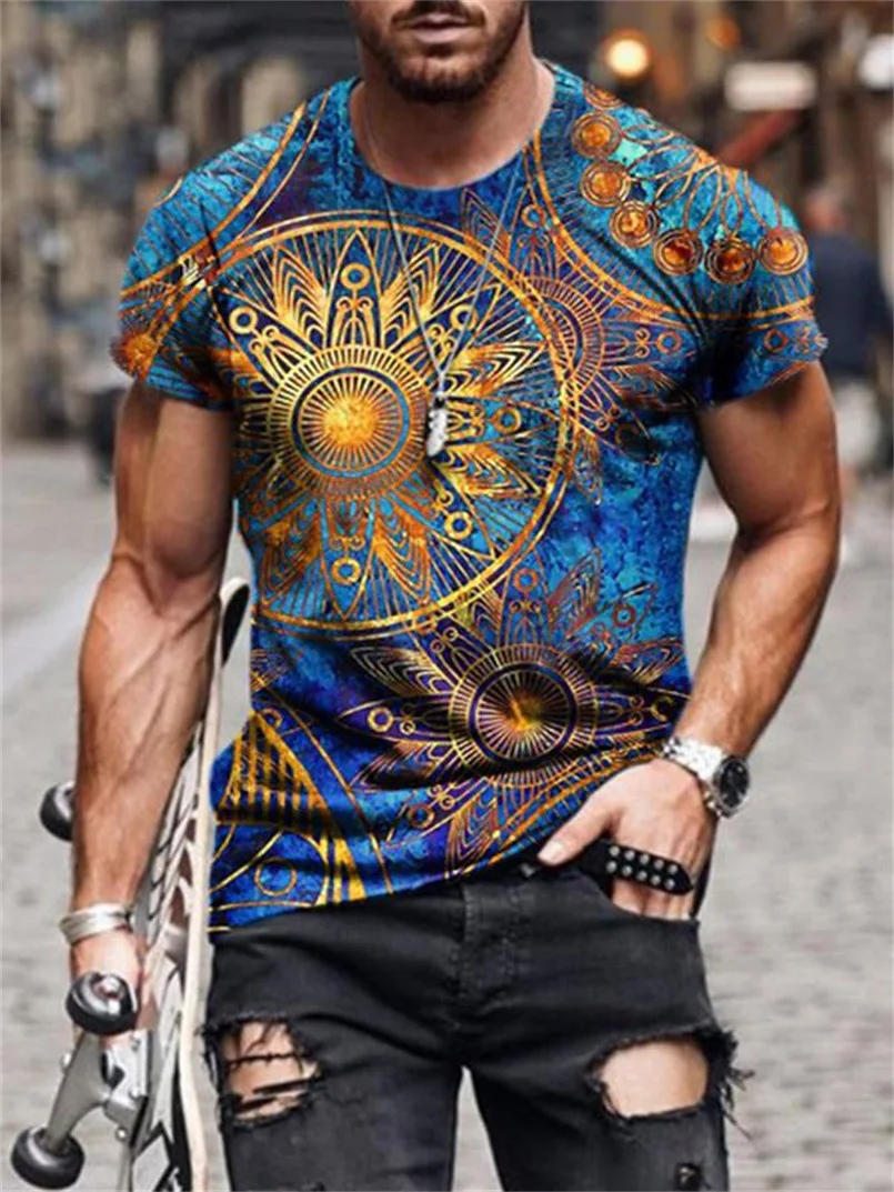 2023 Summer New European And American Men's Short Sleeve Original Sueyuan Style 3d Printing Retro Short Sleeve Crewneck T-shirt
2023 Summer New European And American Men's Short Sleeve Original Sueyuan Style 3d Printing Retro Short Sleeve Crewneck T-shirt