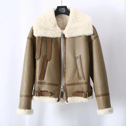 Coat Short Real Sheep Shearling Female Jacket Motorcycle Fur Jackets for Women Winter Clothes 2023 Ropa De Mujer Pph2666
Coat Short Real Sheep Shearling Female Jacket Motorcycle Fur Jackets for Women Winter Clothes 2023 Ropa De Mujer Pph2666