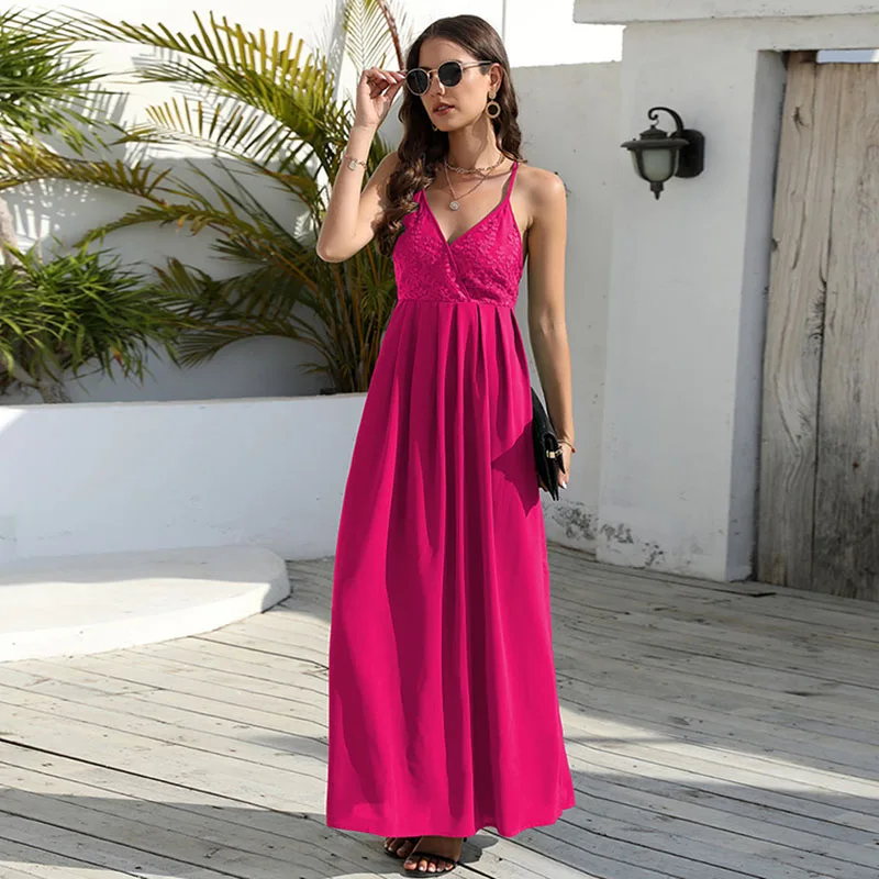 Long Dress Ladies Elegant Luxurious Suspender Strapless Sleeveless Top Blue Demure Prom Retro Lace Slim Fit Temperament 2023
Long Dress Ladies Elegant Luxurious Suspender Strapless Sleeveless Top Blue Demure Prom Retro Lace Slim Fit Temperament 2023