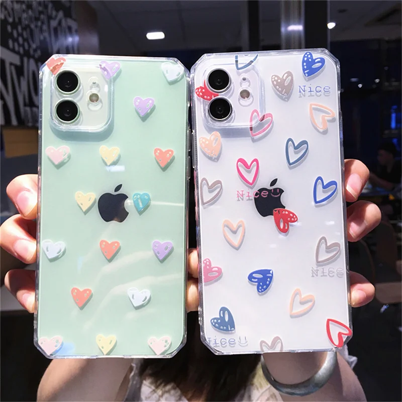 Модный Красочный чехол для телефона с сердечками для iPhone 13, 12, 11 Pro, Max, XS, Max, XR, X, 7, 8 Plus, SE2020, прозрачный противоударный мягкий чехол
Модный Красочный чехол для телефона с сердечками для iPhone 13, 12, 11 Pro, Max, XS, Max, XR, X, 7, 8 Plus, SE2020, прозрачный противоударный мягкий чехол